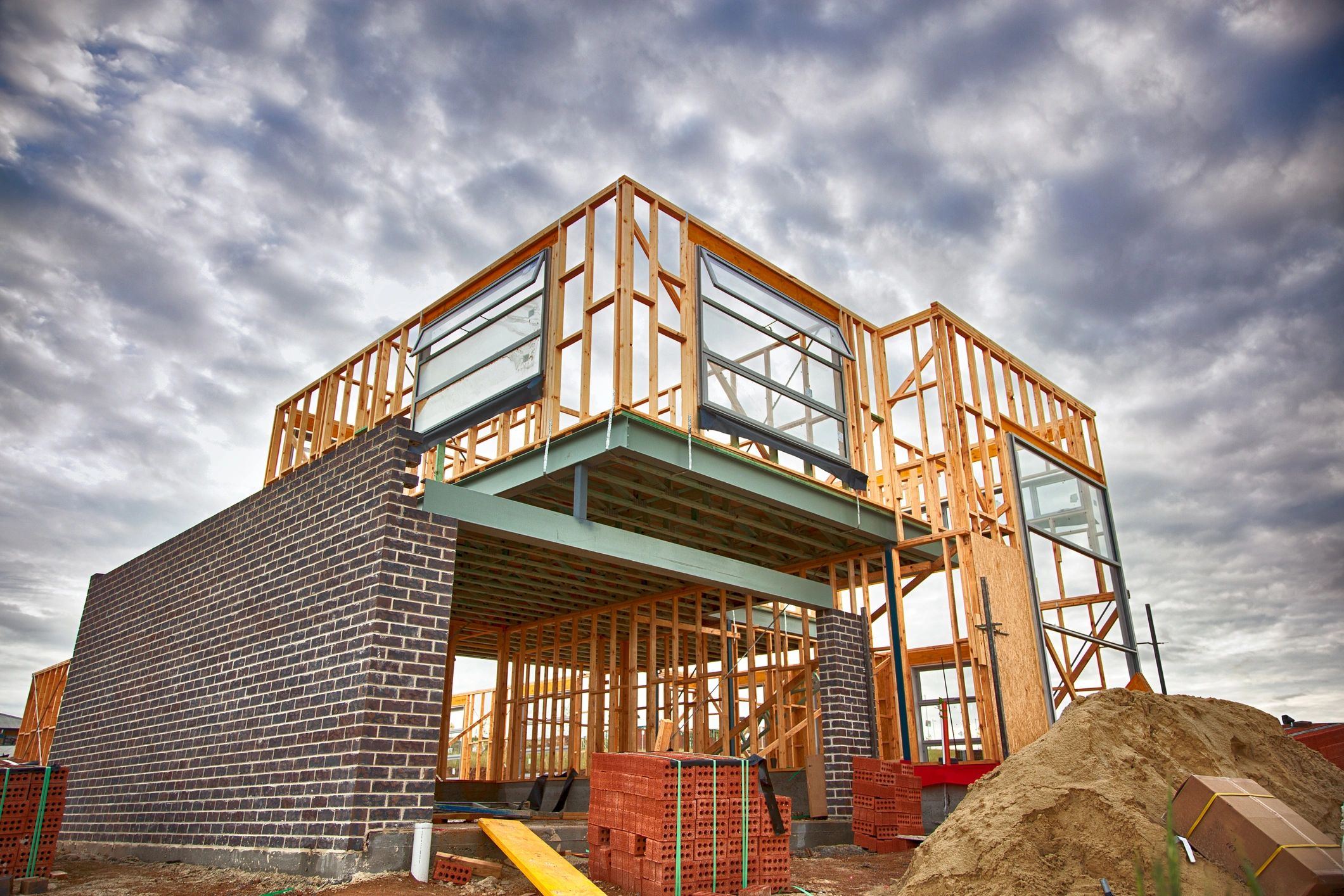 Home construction underway